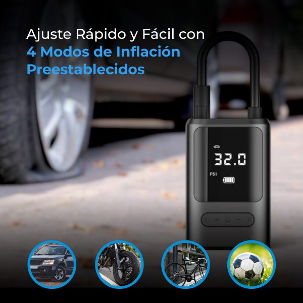 4Car AeroBoost: Compresor de Aire Portátil Inteligente