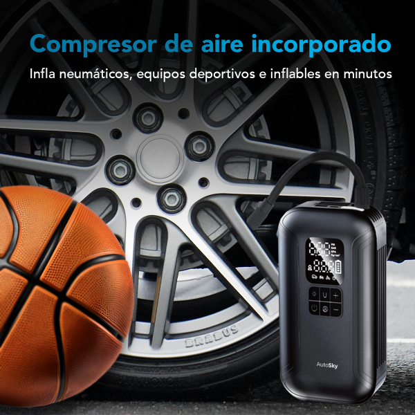 4Car JumpMaster Pro: Arrancador de Emergencia + Inflador 150 PSI