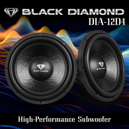 4Car Bass Starter: Subwoofer Black Diamond 12" (500W Max) Doble Bobina