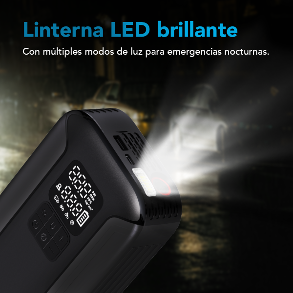 4Car JumpMaster Pro: Arrancador de Emergencia + Inflador 150 PSI
