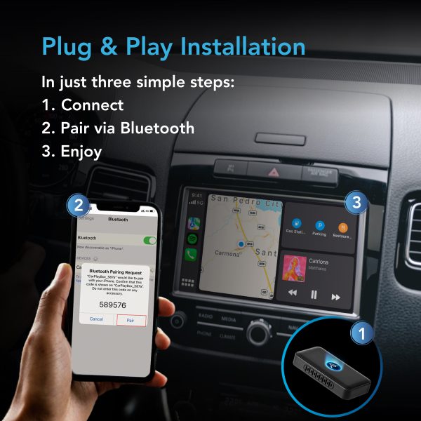 4Car Nano Wireless: Adaptador 2-en-1 CarPlay y Android Auto Inalámbrico