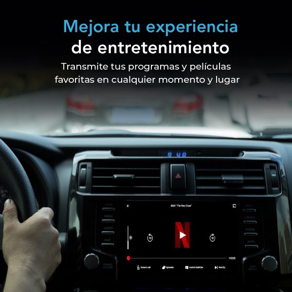 4Car SmartBox Lite 2.0: CarPlay & Android Auto Inalámbrico + Streaming