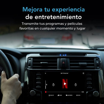 4Car SmartBox Lite 2.0: CarPlay & Android Auto Inalámbrico + Streaming
