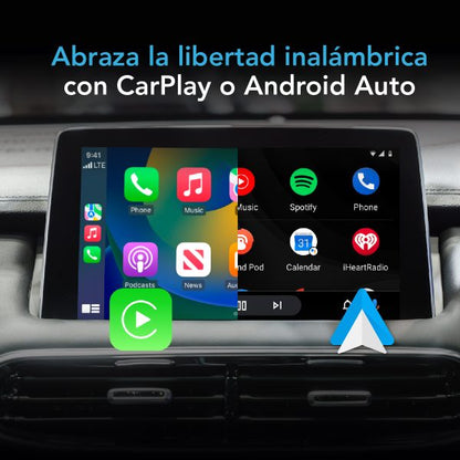 4Car SmartBox Lite 2.0: CarPlay & Android Auto Inalámbrico + Streaming